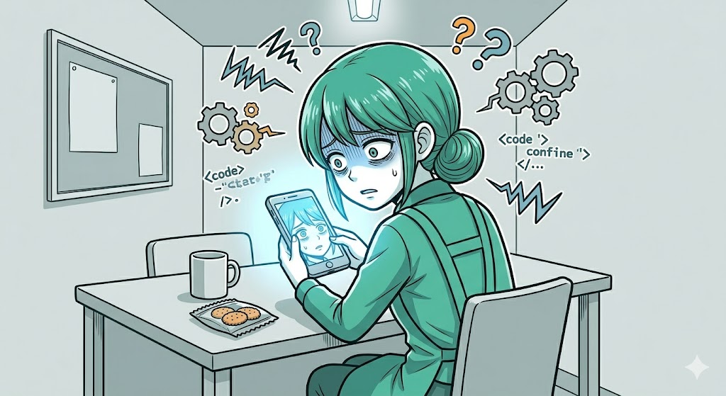 スマホの光で脳が休まらない店員
