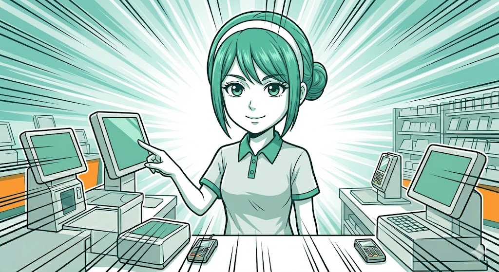 エラー音をリズムに変えて働くアテンダント