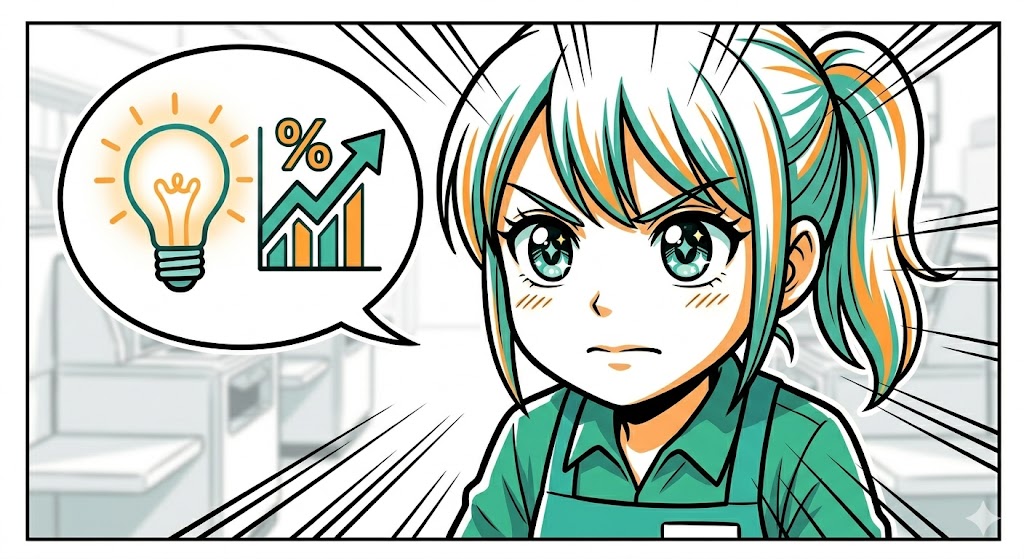 運用の仕組み化に気づいて目を輝かせる店員