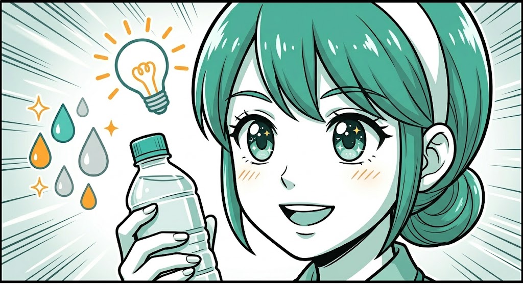 水分補給のコツに気づいた店員